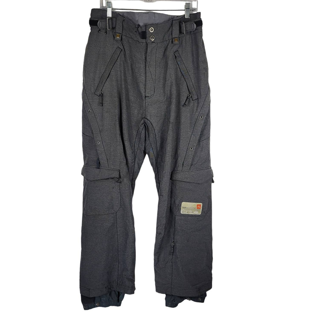 Ride Snowboards  Cell 10 Series Gray Snowboard Snow Winter Pants L